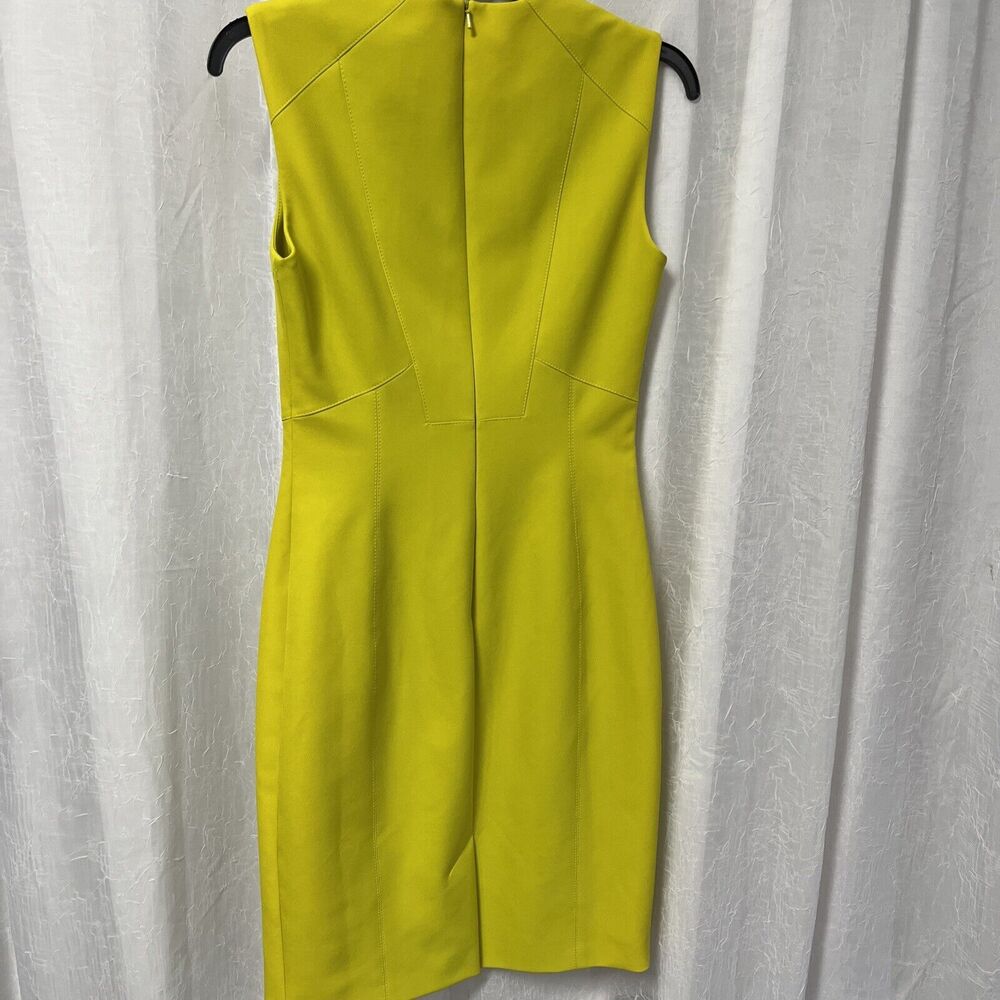 Karen Millen Women's Dress Lime Size 6 - Picture 4 of 7